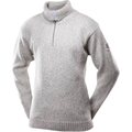 Devold Nansen sweater zip neck villapaita Grey Melange