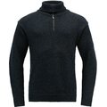 Devold Nansen sweater zip neck Blue Melange