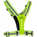 Bee-Sport Led harness USB heijastinliivi Lime