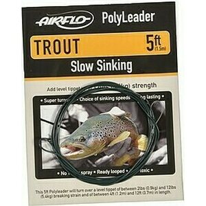 Airflo Polyleader trout slow sink green - 5'
