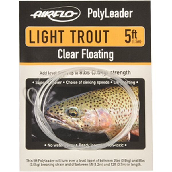 Airflo Polyleader trout clearfloating - 5'floating - 5