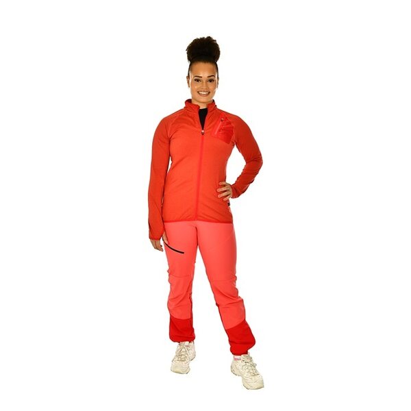 Dovrefjell Ahkku women's Fleece jacket czerwony